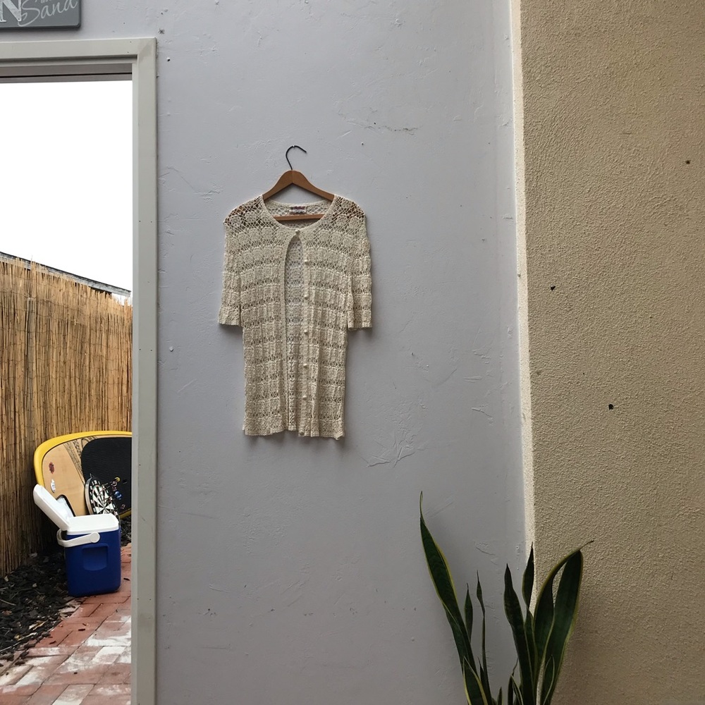 Dainty crocheted sweater